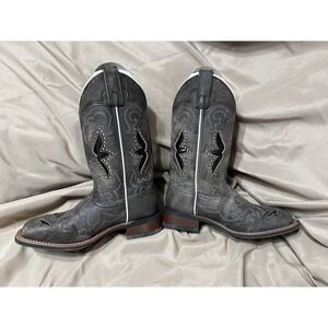 laredo‎ Western boots women Black/tan With Inset Design New Never Worn  Size 6.5